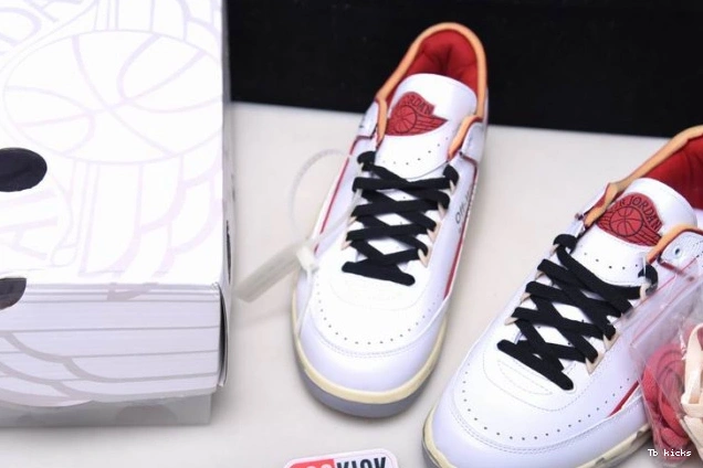 Reps TBK Jordan Retro White Red Off-White SP Low DJ4375-106 2 0812